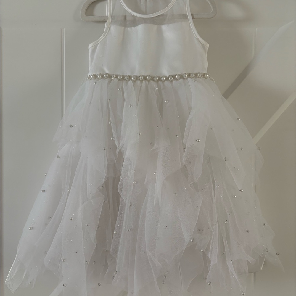 American Princess White Satin Dress